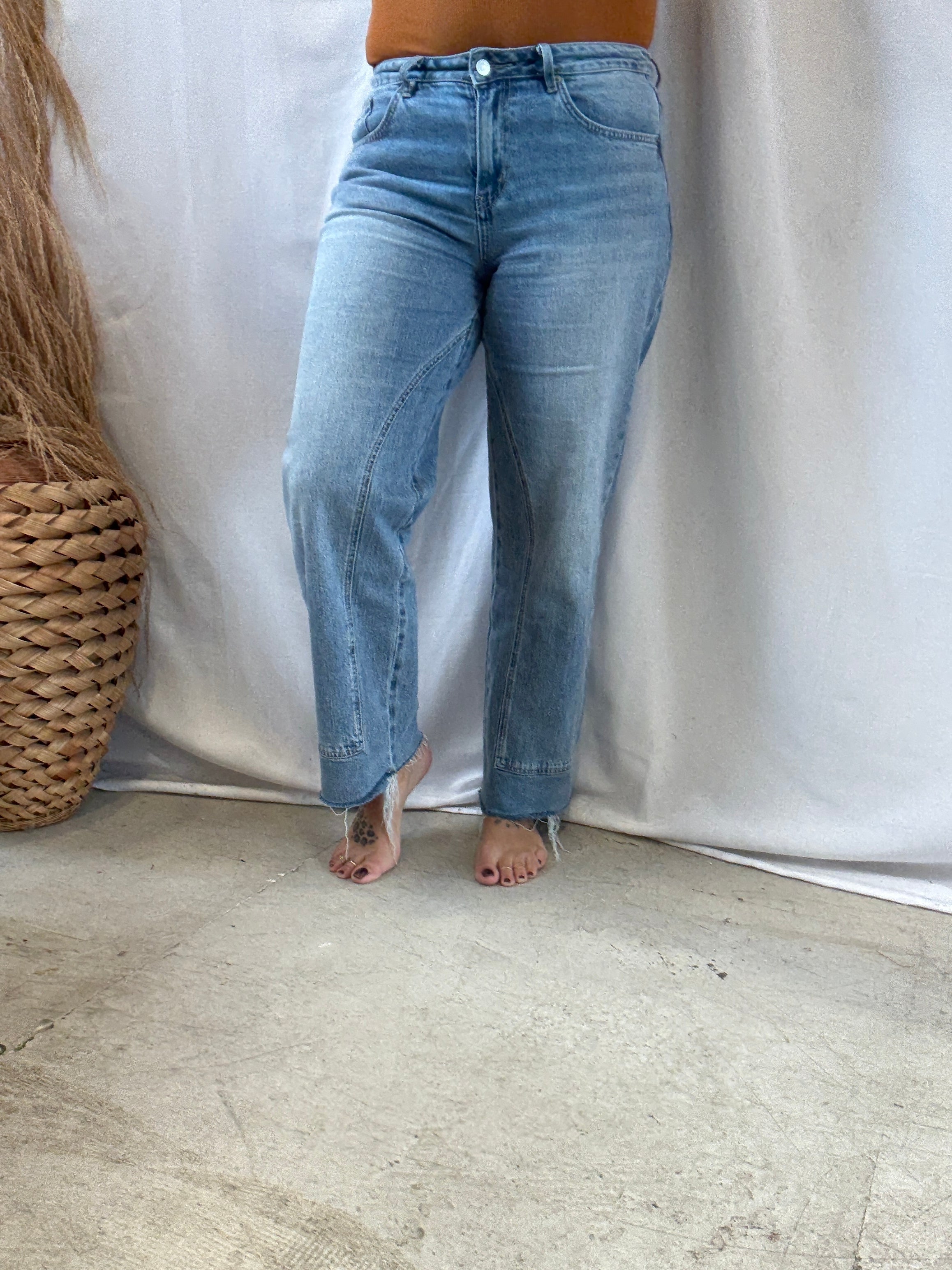 Mica Blue Lava Straight Leg Jeans