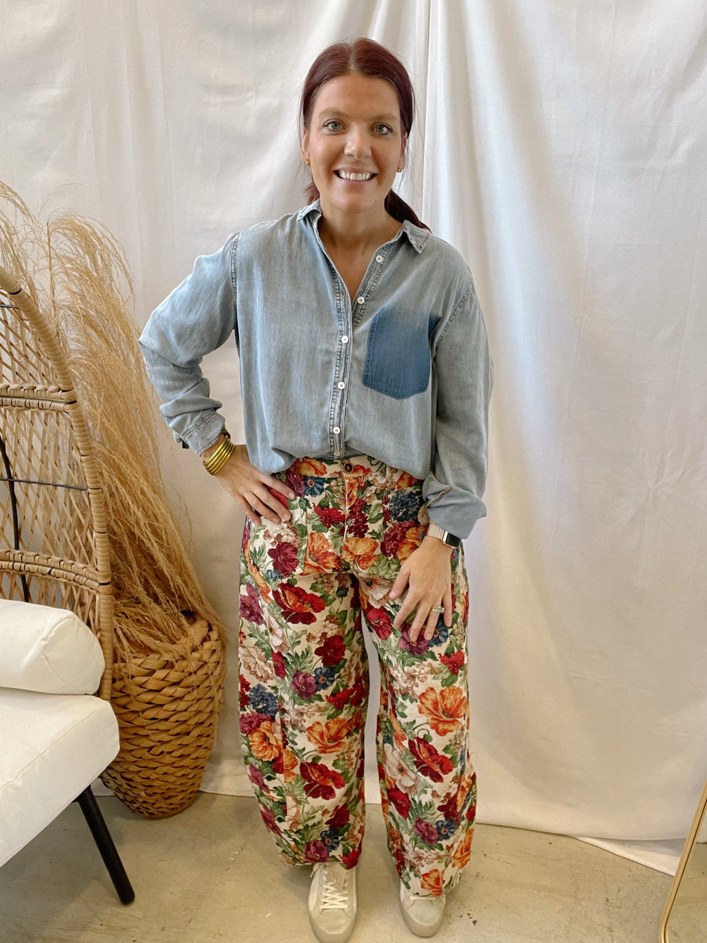Floral Tapestry Pants