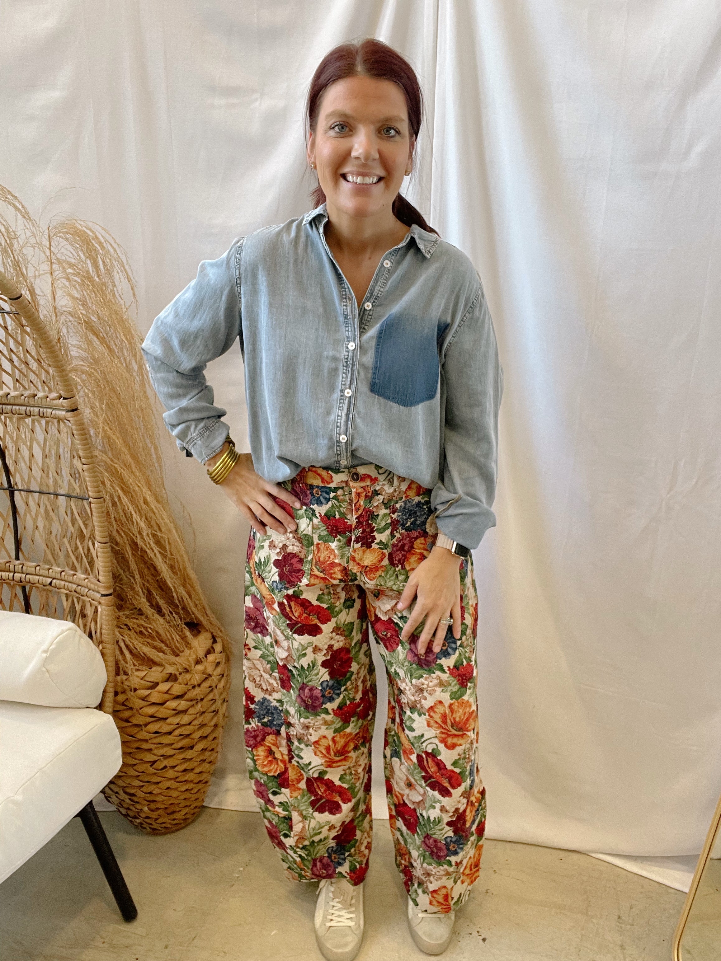 Floral Tapestry Pants
