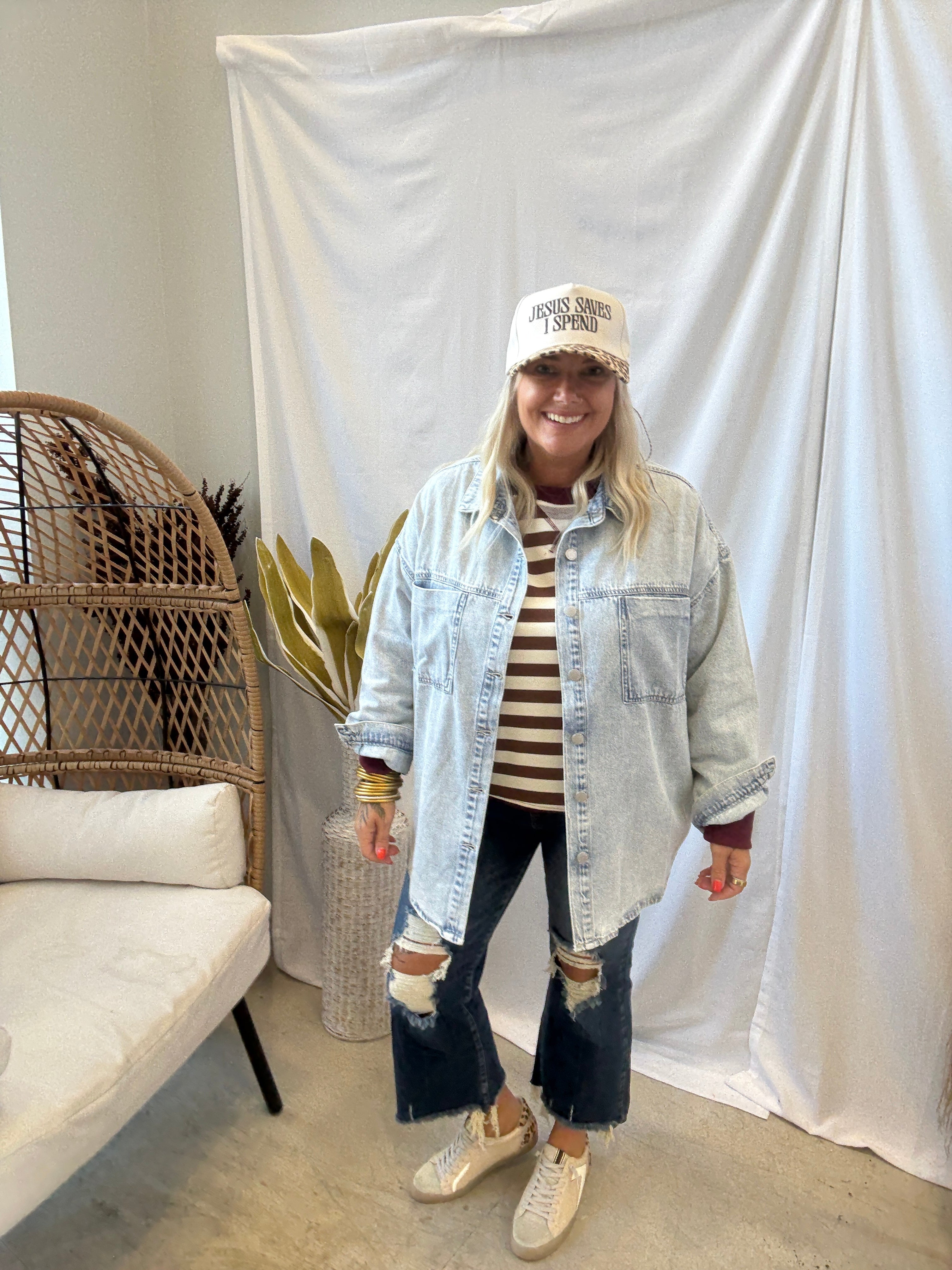 Dark Destructed Crop Jeans