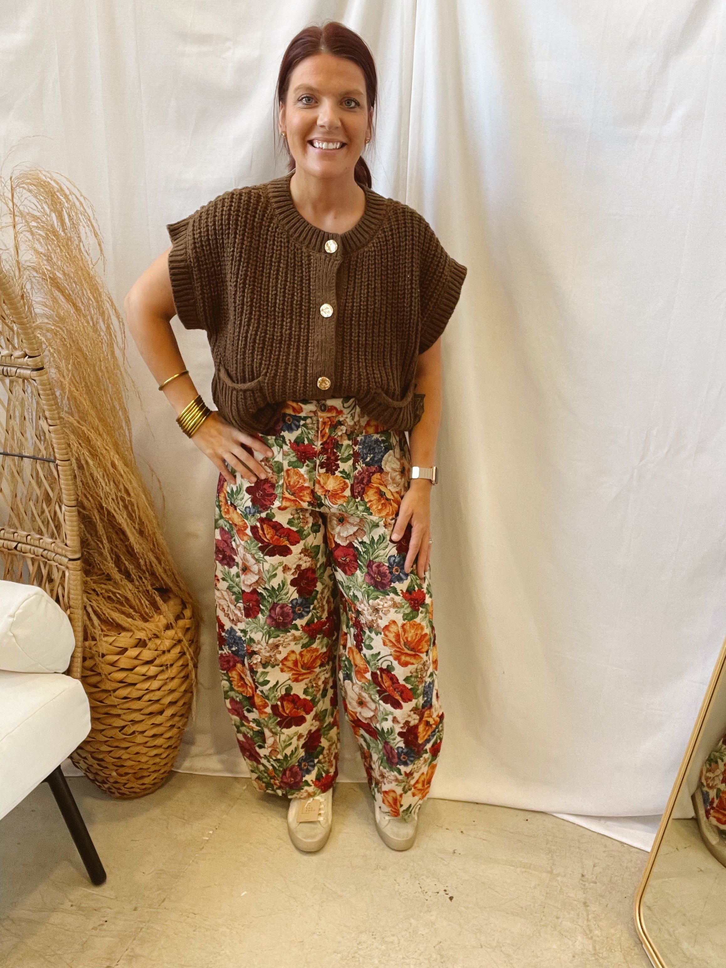 Floral Tapestry Pants