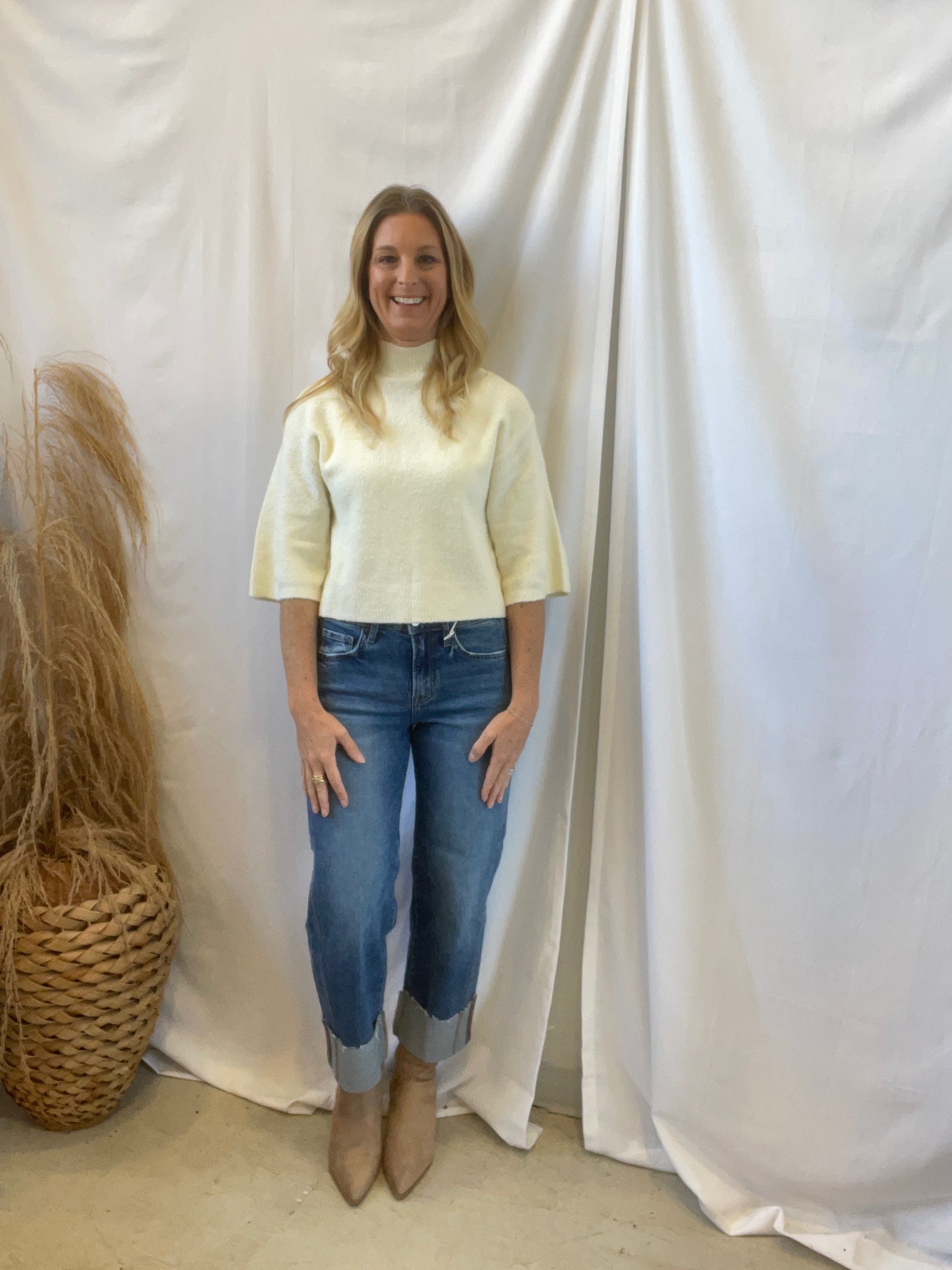 Lovervet Defeating Cuffed Barrel Jeans